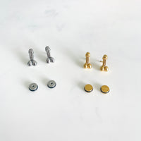 Mini Phallus Stud Earring - Gold / Silver