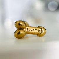 Mini Phallus Stud Earring - Gold / Silver