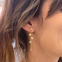 Hanging Heart Earrings