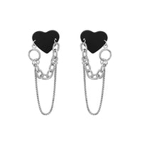 Heart & Chain Earrings