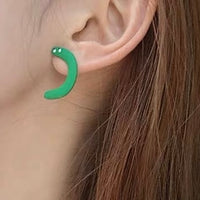 Large Funky Faces Stud Earring
