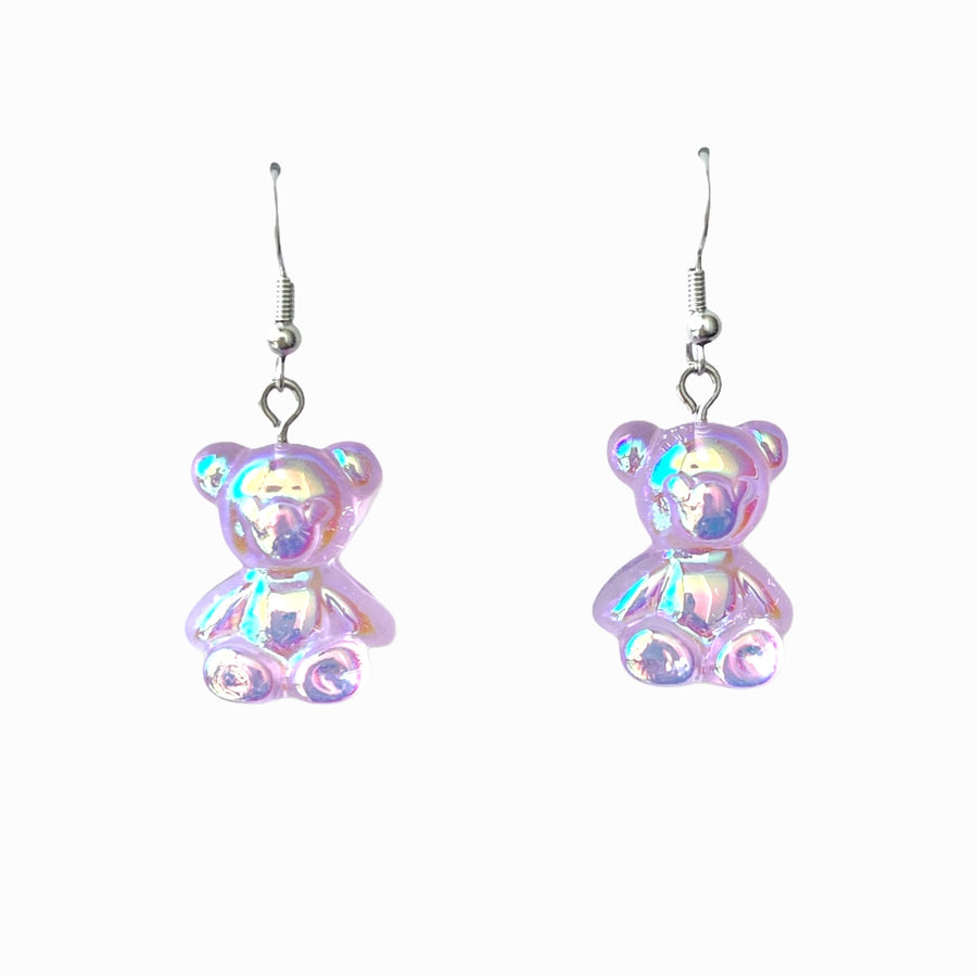 Bubble bear drop earrings