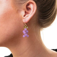 Delicate grape cluster drop earrings