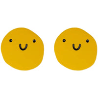 Yellow Funky Face Stud Earring