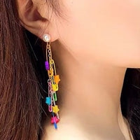 Safety-Pin Star Earrings
