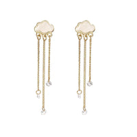 Raincloud Earrings - Crystal / Pearl