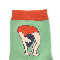 Socks with funky Gymnastic graphic