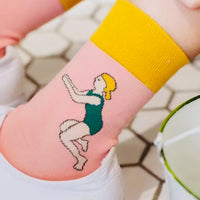 Retro Gymnast socks