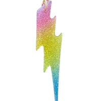Rainbow Lightning-bolt Earrings