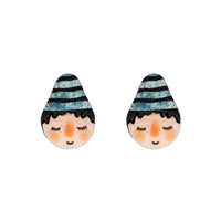 Cartoon Faces Stud Earring