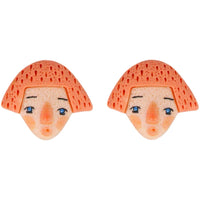 Cartoon Faces Stud Earring