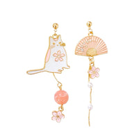 Blossom, Cat & Fan Earrings