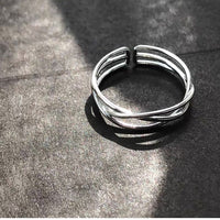Sterling silver abstract ring