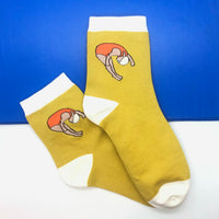 Socks with funky Gymnastic graphic