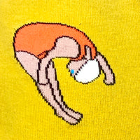 Retro swimmer socks