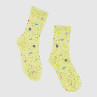 "Best seller" socks with funky colourful Space graphics all over