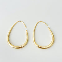 Gold hoop earrings