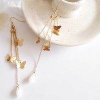 Butterflies & Crystal Earrings