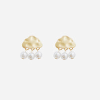 Cloud & Pearl Earrings