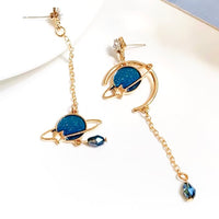 Hanging Planet Earrings