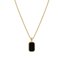 Black pendant necklace