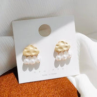 Cloud & Pearl Earrings