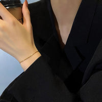 Adjustable ribbon bracelet
