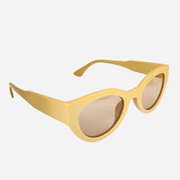 oversized slim cat eye sunglasses