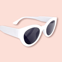 oversized slim cat eye sunglasses
