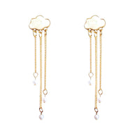 Raincloud Earrings - Crystal / Pearl