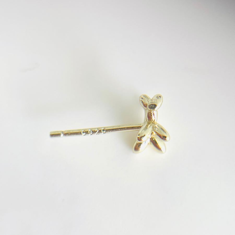 Gold plated poodle studs