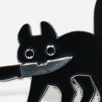 Dangerous cat brooch