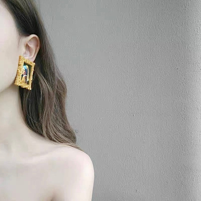 Framed Painting Earrings