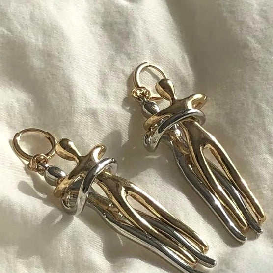 Embrace Huggie Earrings