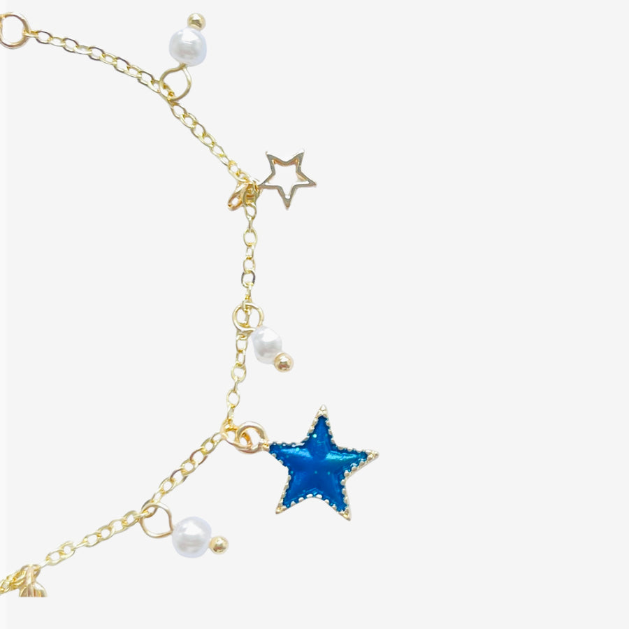 Cosmic cat charm bracelet