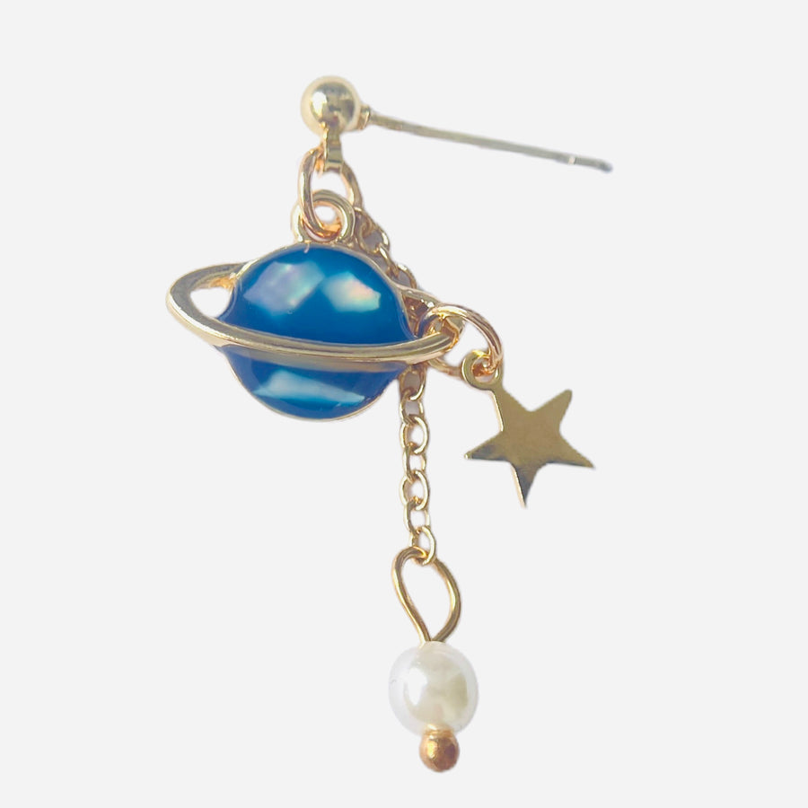 Planet & Pearl Earrings