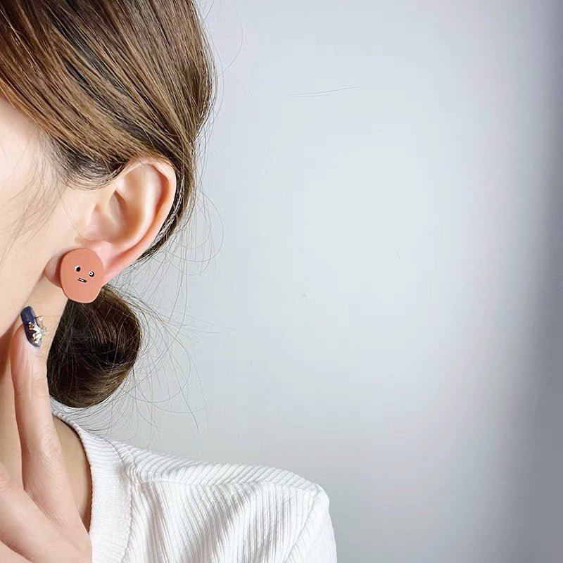 Funky Faces Stud Earring