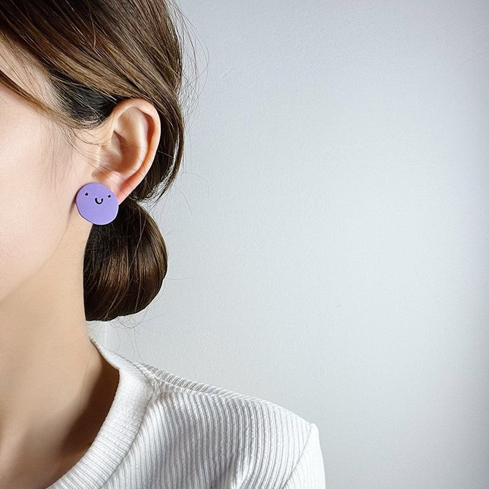 Funky Faces Stud Earring