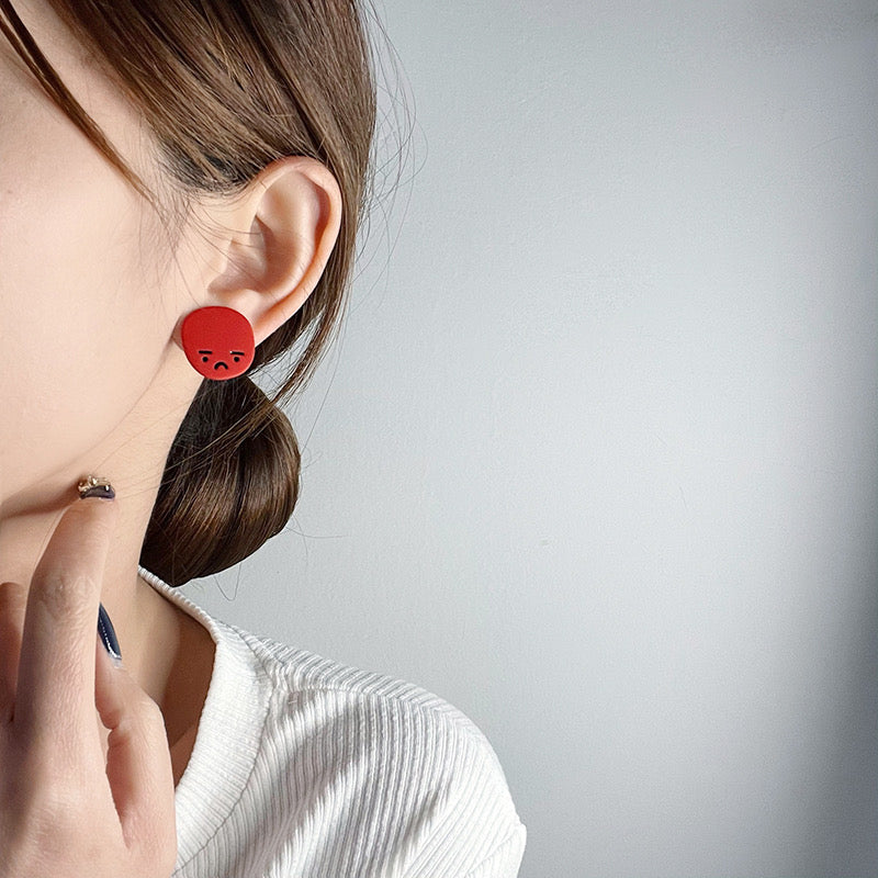 Funky Faces Stud Earring