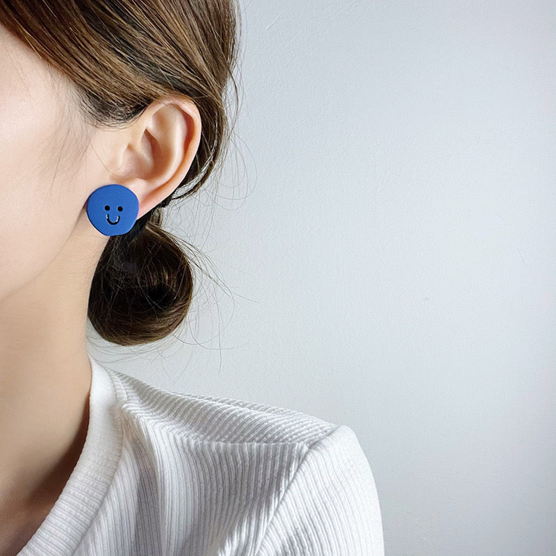 Funky Faces Stud Earring