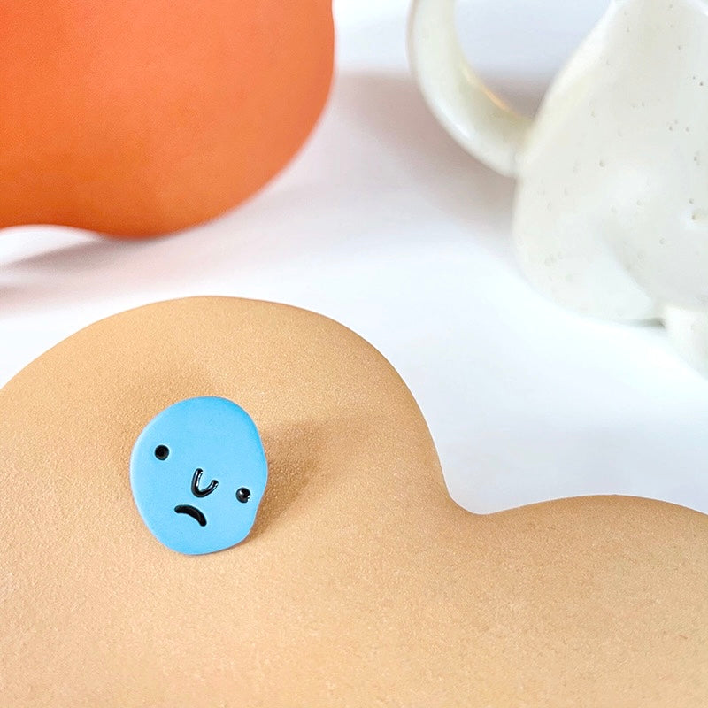 Funky Faces Stud Earring