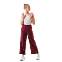 soft summer cotton linen crop pants with pocket
