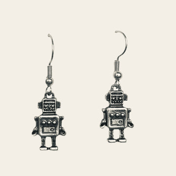 Retro Robot Earrings