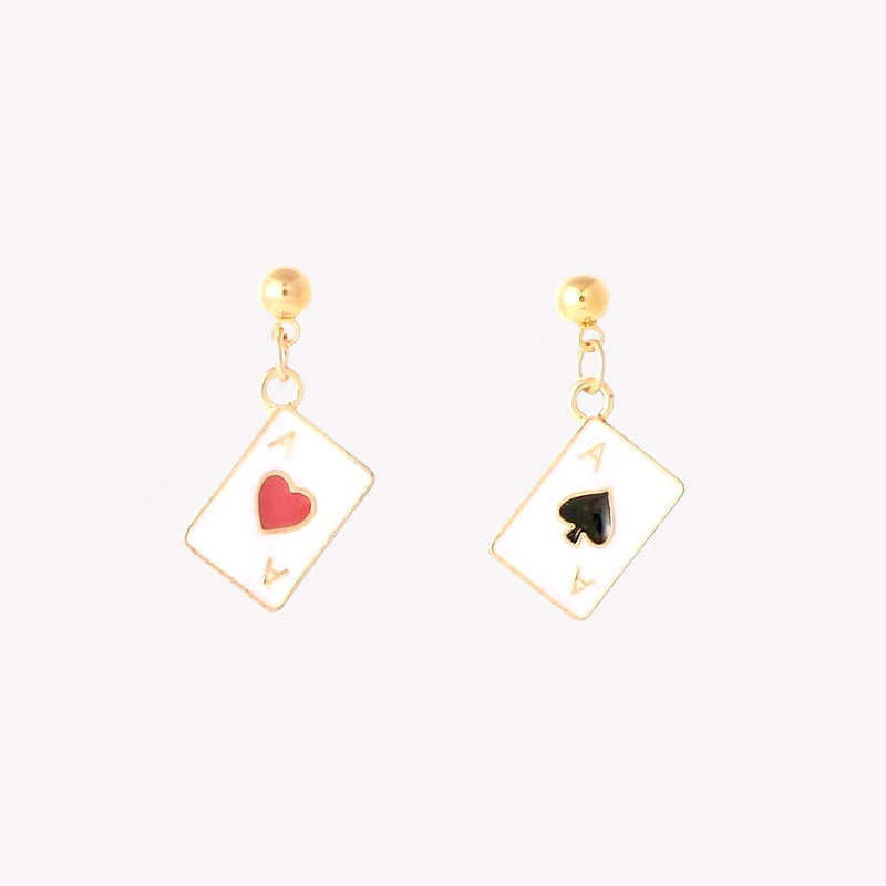 Mini Playing Card Earrings