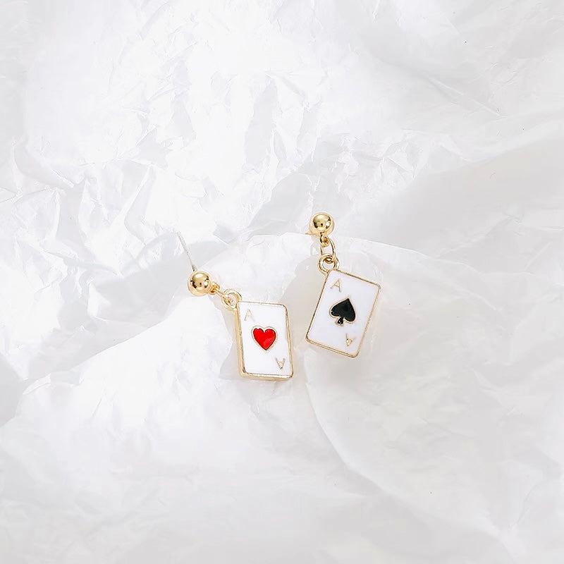 Mini Playing Card Earrings