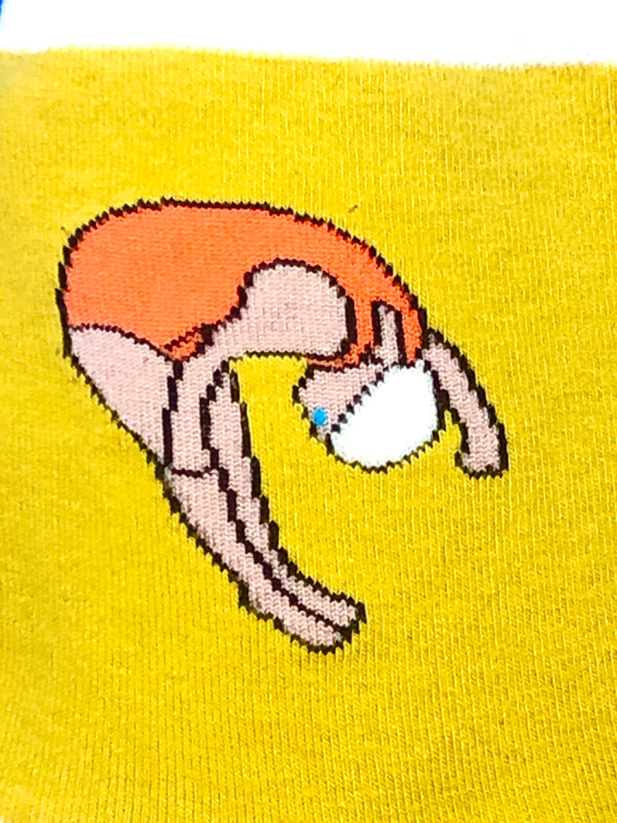 Retro swimmer socks