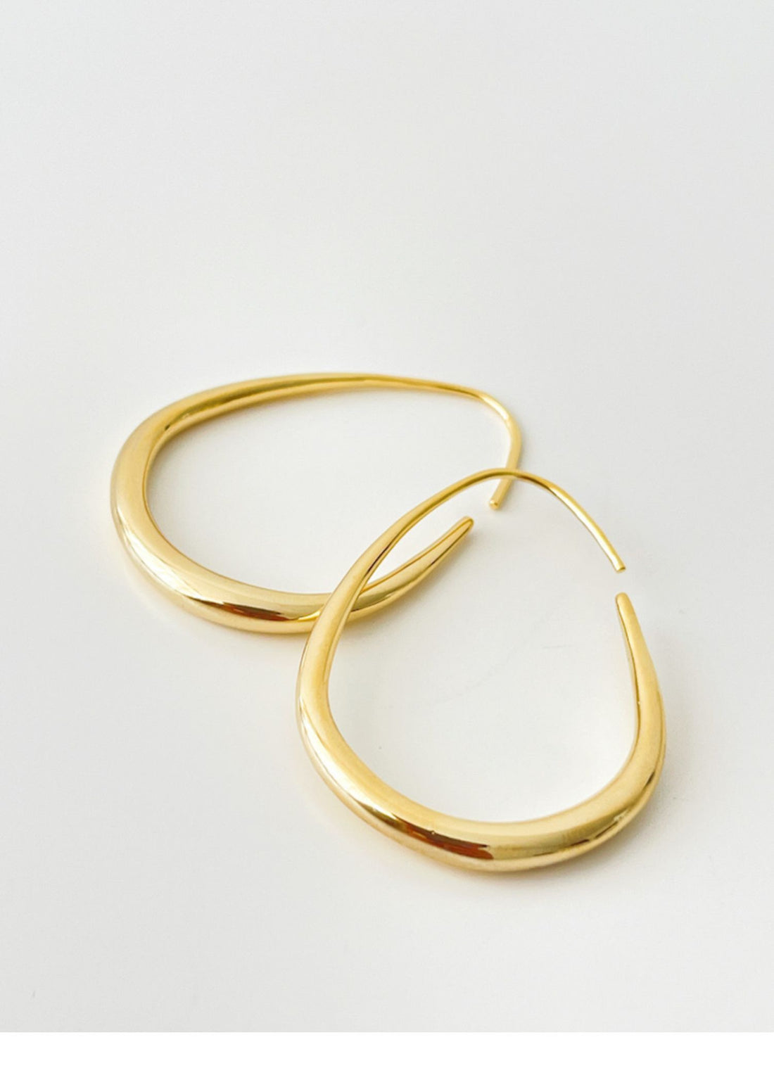 Gold hoop earrings