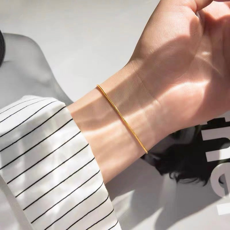 Simple snake-chain bracelet