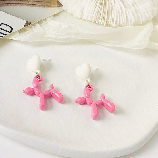 Balloon Dog Earrings