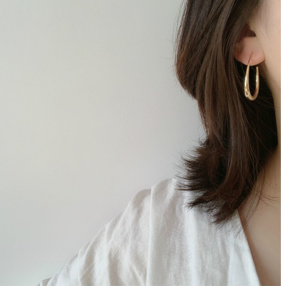 Gold hoop earrings